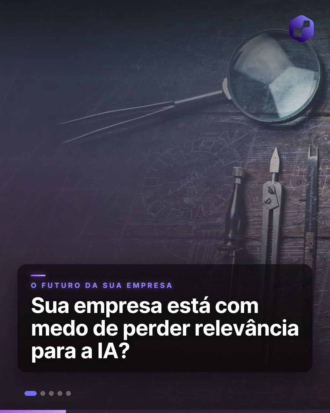 Parte da tira contínua de Tech Road