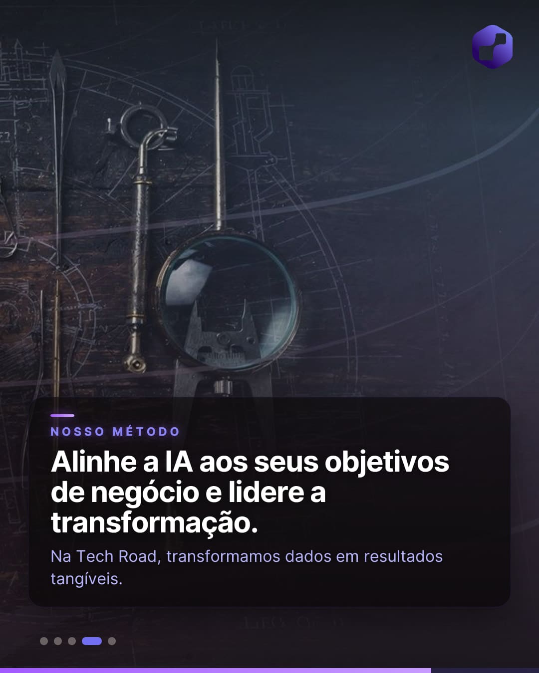 Parte da tira contínua de Tech Road